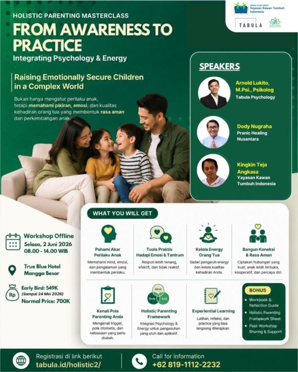 Workshop Holistic Parenting 2 Juni 2026 - SATU Tiket